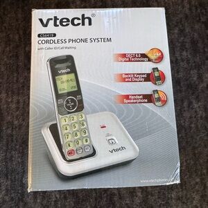 VTECH CS6419 Cordless Phone - MAIN BASE W/Handset & Battery - TESTED & WORKS